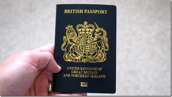 藍色英國護照